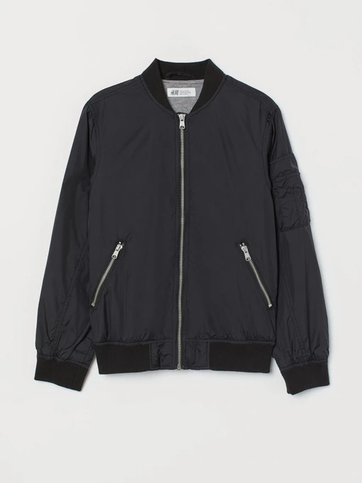 Куртки и дубленки H&M модель 0803565_чорний Фото