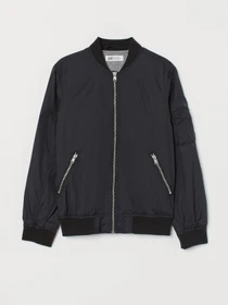 Куртки та дублянки H&M модель 0803565_чорний Фото