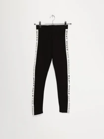 Брюки H&M модель 0865977_чорний з білим Фото