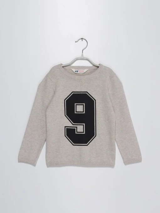 Свитры и кардиганы H&M модель 0389055_с.сірий з т.синім Фото