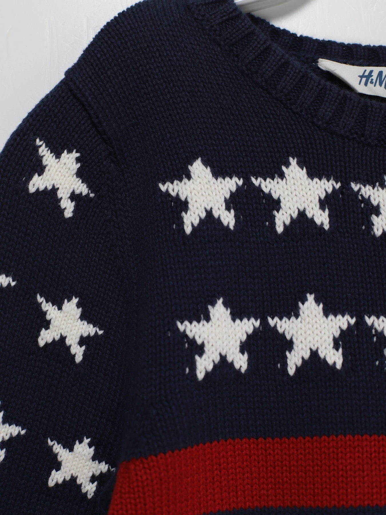 Свитры и кардиганы H&M модель 0389087_т.синій комб. Фото
