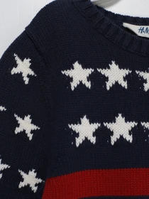 Свитры и кардиганы H&M модель 0389087_т.синій комб. Фото