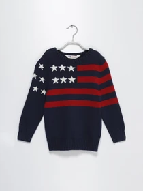 Свитры и кардиганы H&M модель 0389087_т.синій комб. Фото