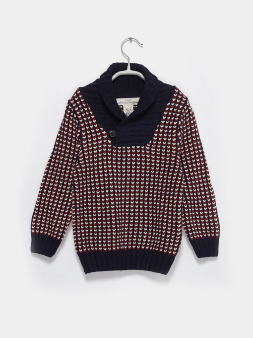 Свитры и кардиганы H&M модель 0389094_т.синій комб. Фото