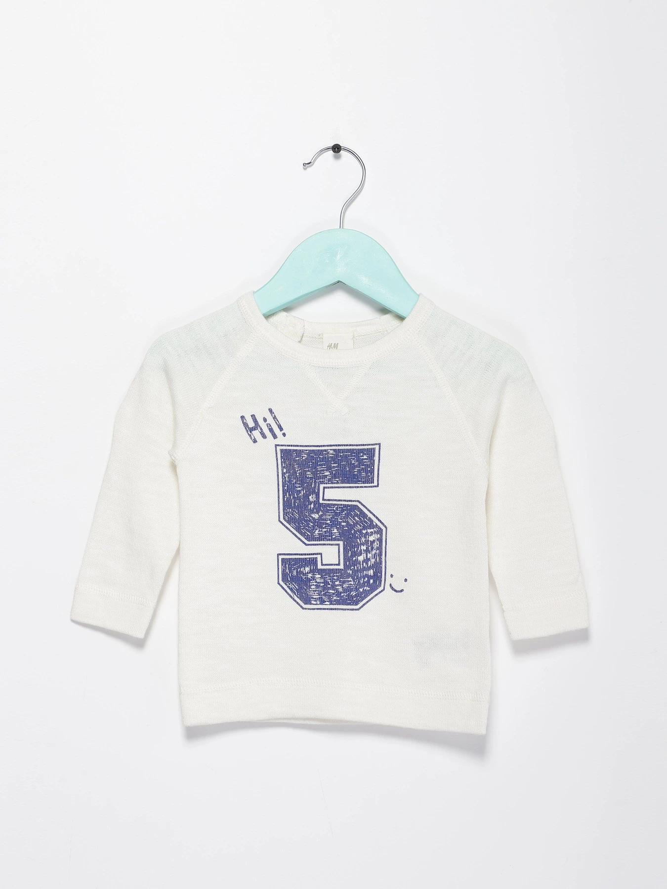 Свитры и кардиганы H&M модель 0453380_білий з т.синім Свитры и кардиганы H&M модель 0453380_білий з т.синім Фото