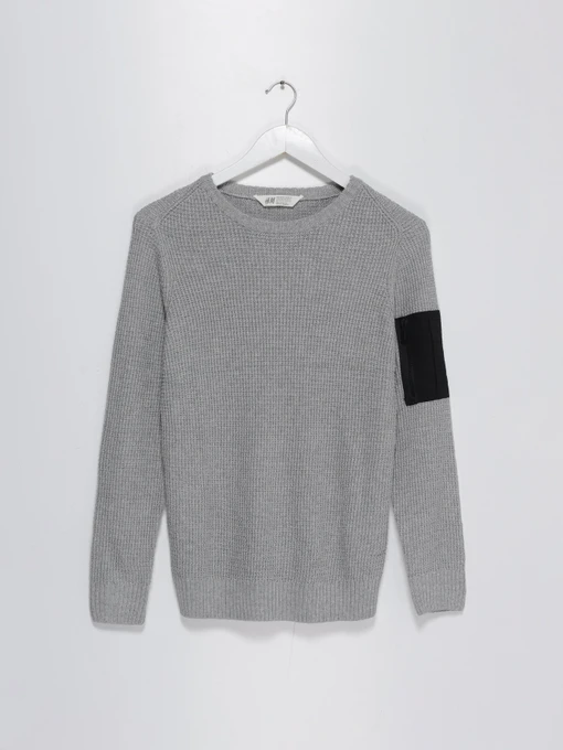 Светри та кардигани H&M модель 0500018_сірий з чорним Фото