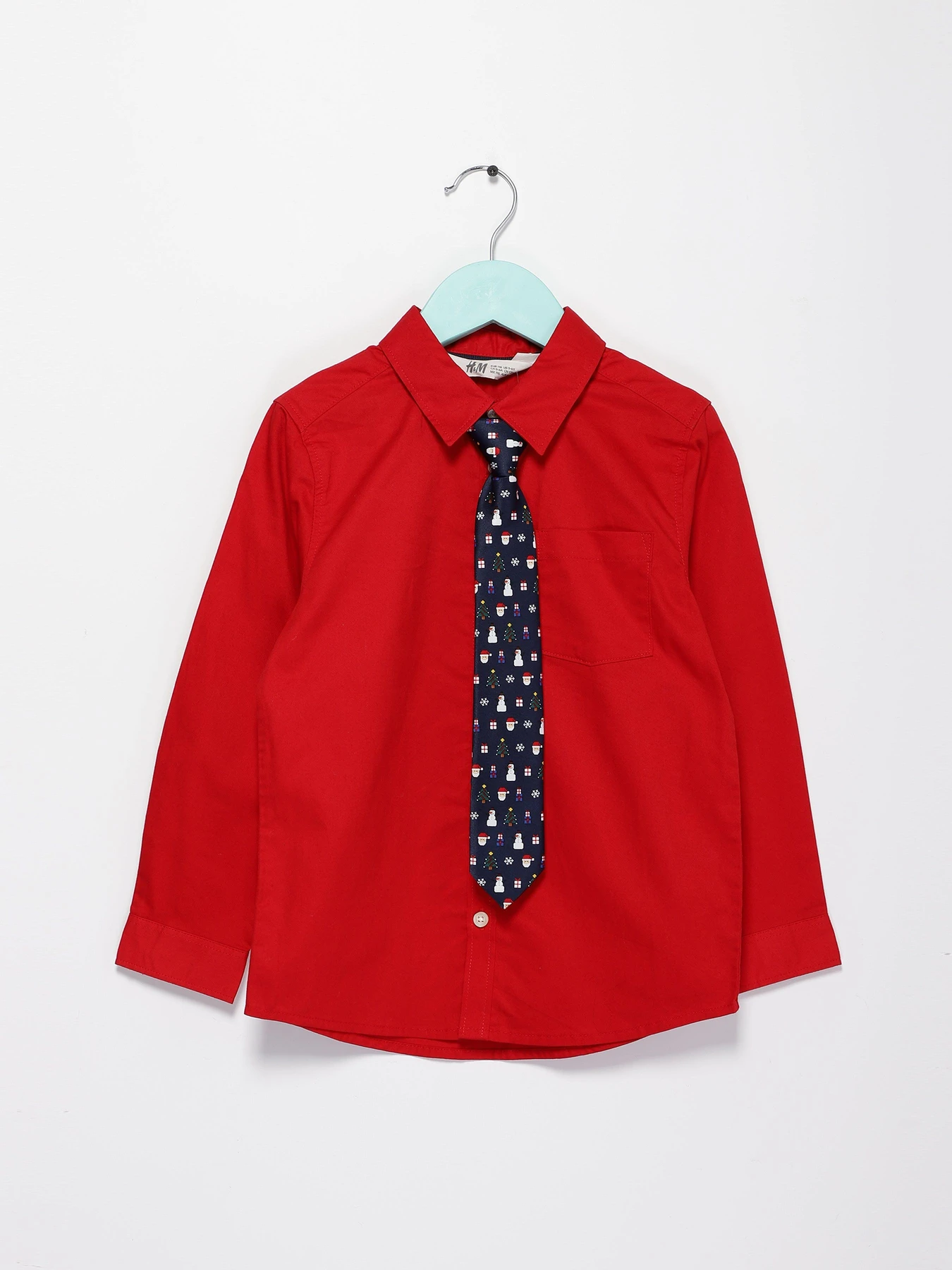 Рубашки H&M модель 0503820_червоний Фото