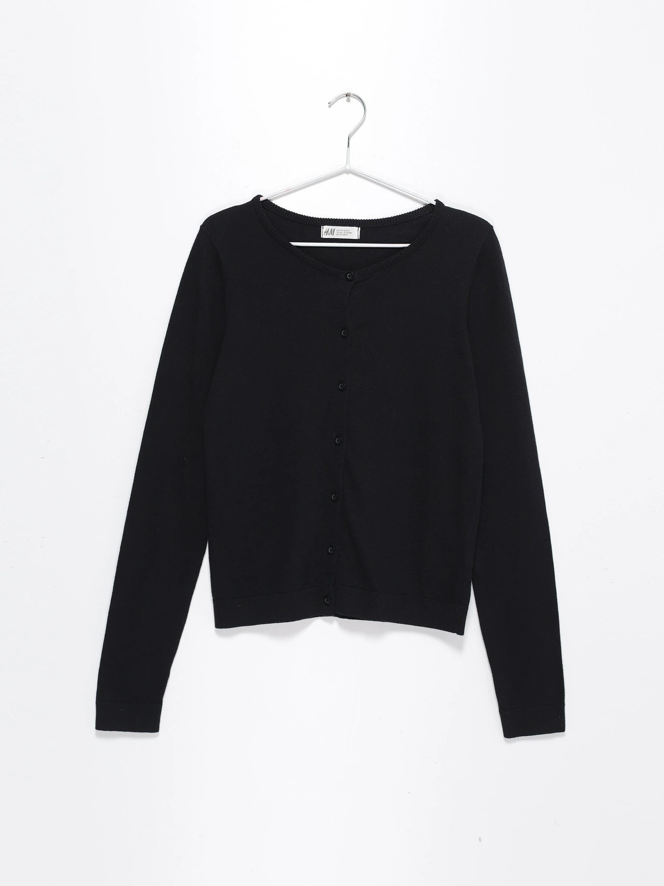Свитры и кардиганы H&M модель 0531417_чорний Свитры и кардиганы H&M модель 0531417_чорний Фото