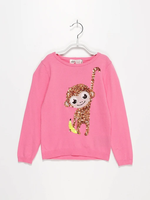 Свитры и кардиганы H&M модель 0549390_рожевий комб. Фото
