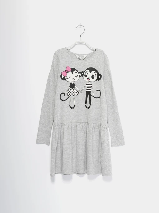 Платья H&M модель 0565186_сірий комб. Фото