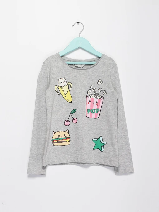 Худі та світшоти H&M модель 0565200_с.сірий комб. Фото