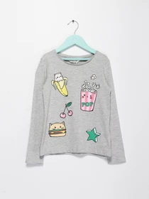 Худи и свитшоты H&M модель 0565200_с.сірий комб. Фото