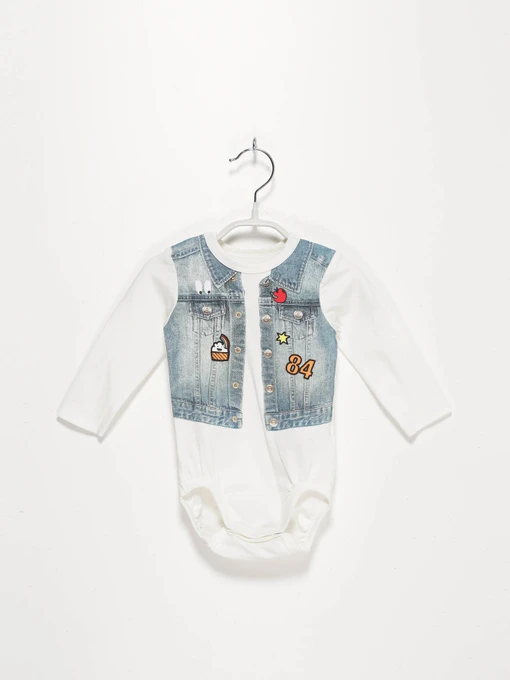 Одяг для немовлят H&M модель 05841120_білий комб. Фото