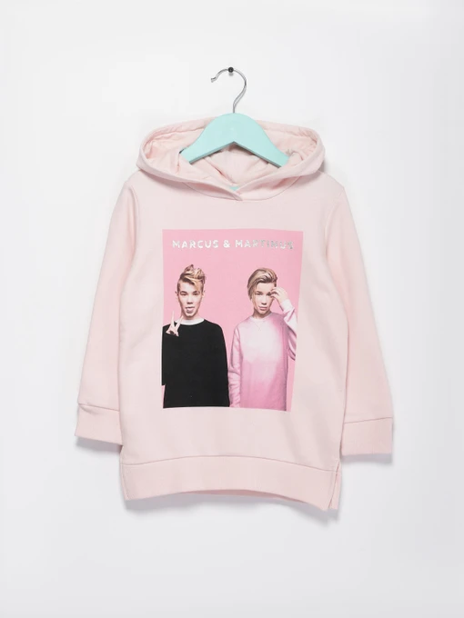 Худі та світшоти H&M модель 0595997_с.рожевий комб. Фото