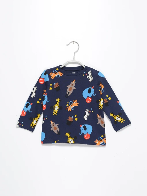 Худі та світшоти H&M модель 0679633_т.синій комб. Фото