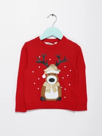 Свитры и кардиганы H&M модель 0696991_червоний комб. Фото