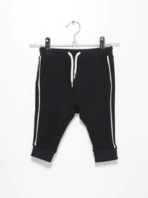 Брюки H&M модель 0743905_чорний з білим Фото