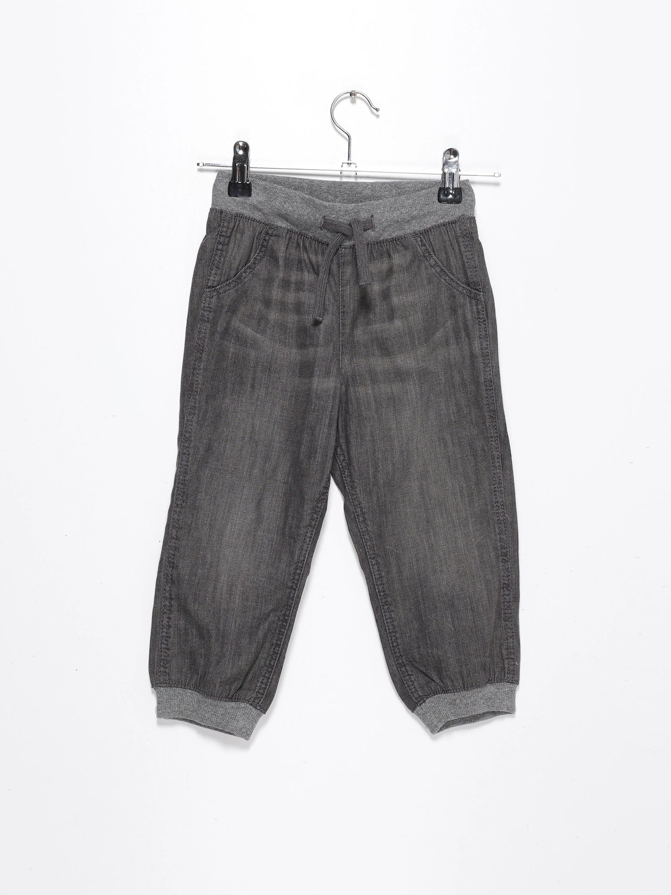 Брюки H&M модель 0834439_синій з сірим Фото