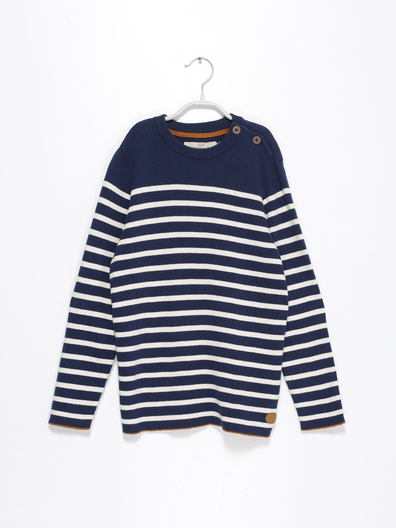Свитры и кардиганы H&M модель 0844893_т.синій з білим Свитры и кардиганы H&M модель 0844893_т.синій з білим Фото