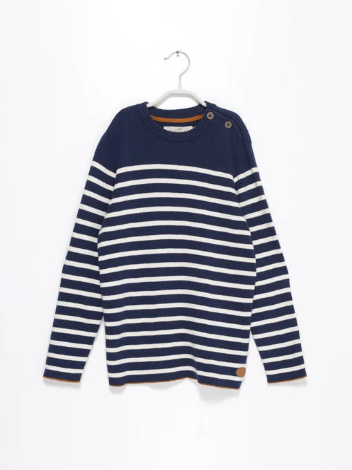 Свитры и кардиганы H&M модель 0844893_т.синій з білим Фото
