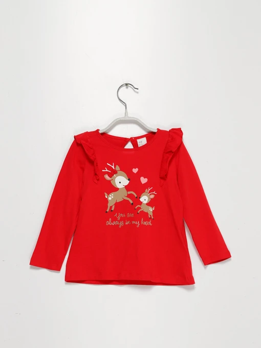 Худи и свитшоты H&M модель 08657907_червоний комб. Фото