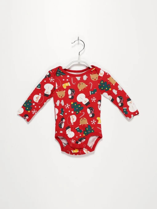 Одяг для немовлят H&M модель 08664829B_червоний комб. Фото