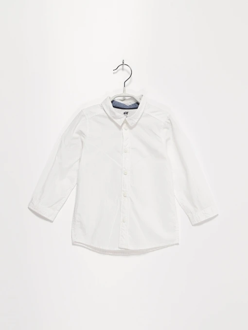 Рубашки H&M модель 0151709_білий Фото