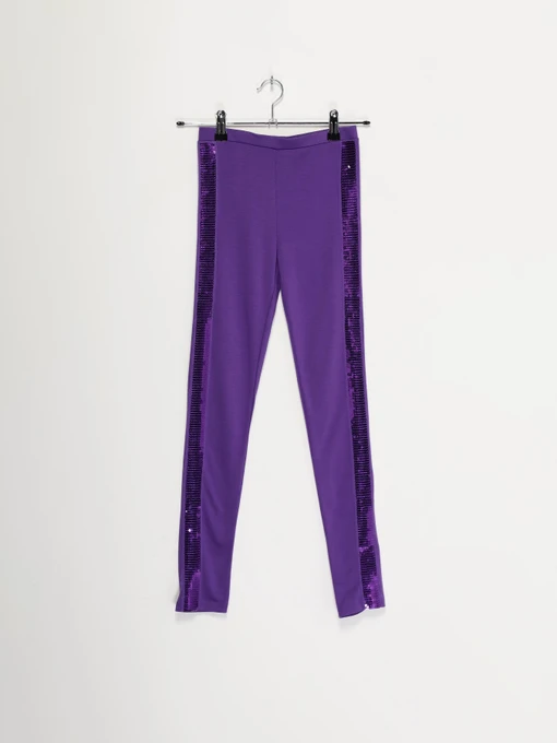 Брюки H&M модель 0154564_фіолетовий Фото