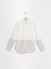 Рубашки H&M модель 0181920_білий з сірим Фото