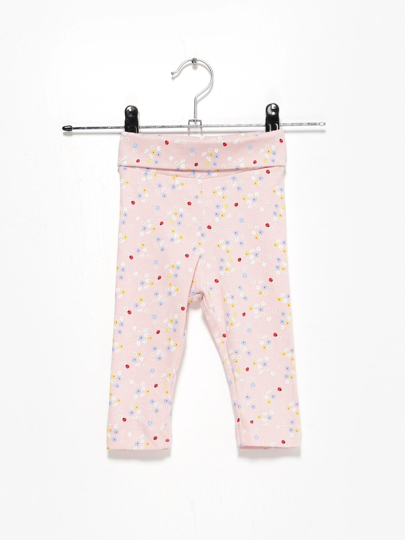 Брюки H&M модель 0694297_рожевий комб. Фото