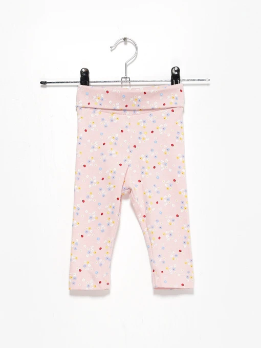 Брюки H&M модель 0694297_рожевий комб. Фото