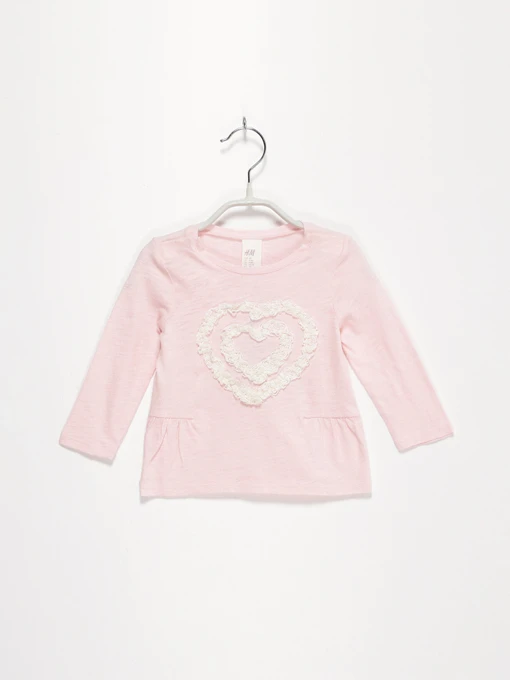 Худі та світшоти H&M модель 0301218_с.рожевий з білим Фото