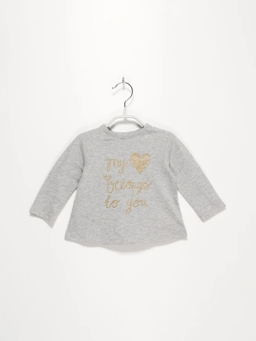 Худи и свитшоты H&M модель 0314479_сірий комб. Фото