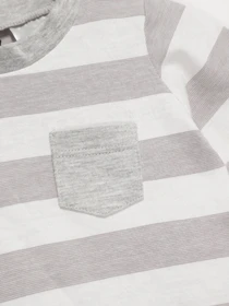 Худі та світшоти H&M модель 0318951_білий з сірим Фото