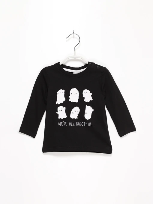 Худі та світшоти H&M модель 0414255_чорний з білим Фото