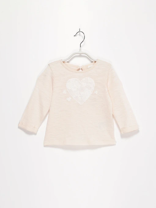 Худі та світшоти H&M модель 0450211_с.бежевий з білим Фото