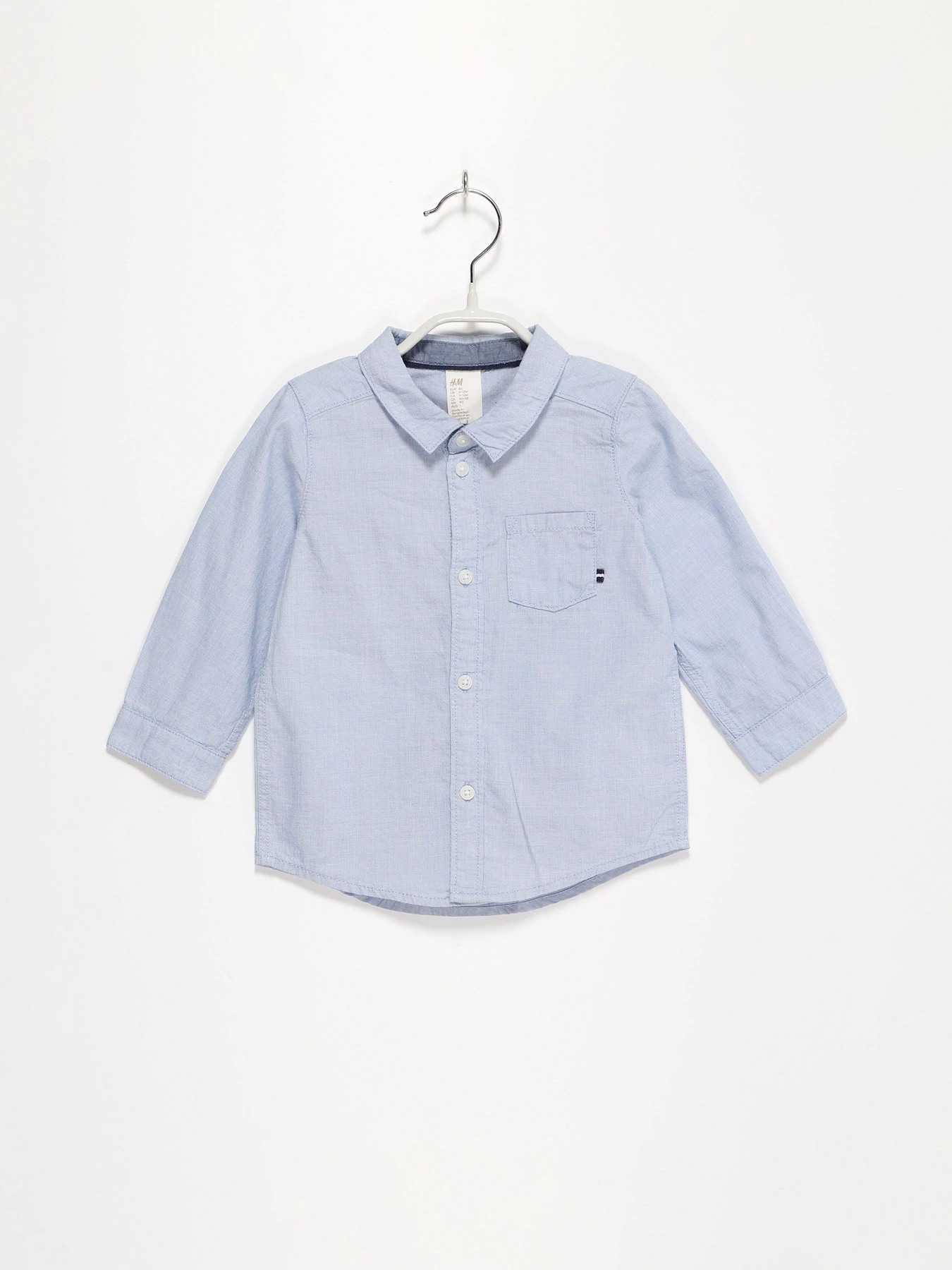 Рубашки H&M модель 0507981_с.синій Рубашки H&M модель 0507981_с.синій Фото