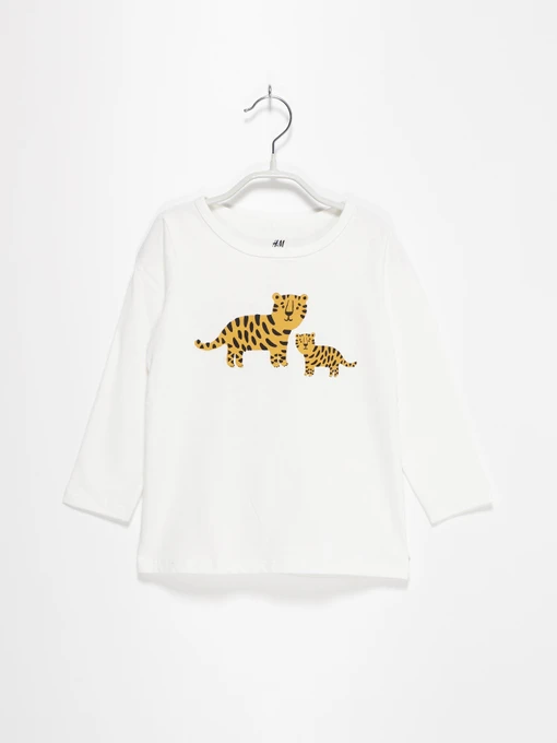 Худі та світшоти H&M модель 05236252_білий комб. Фото