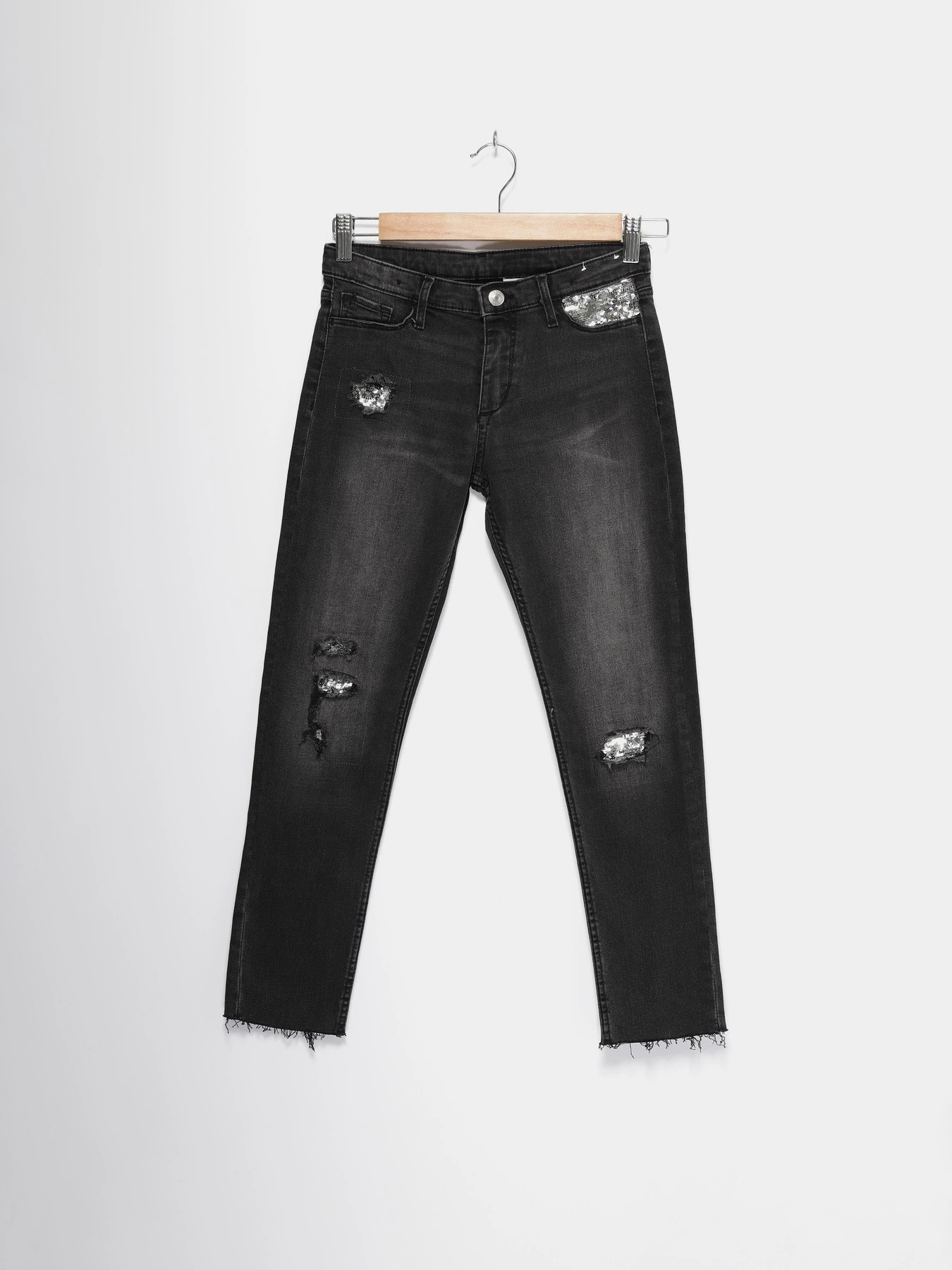 Джинси H&M модель 0565142_т.сірий Фото