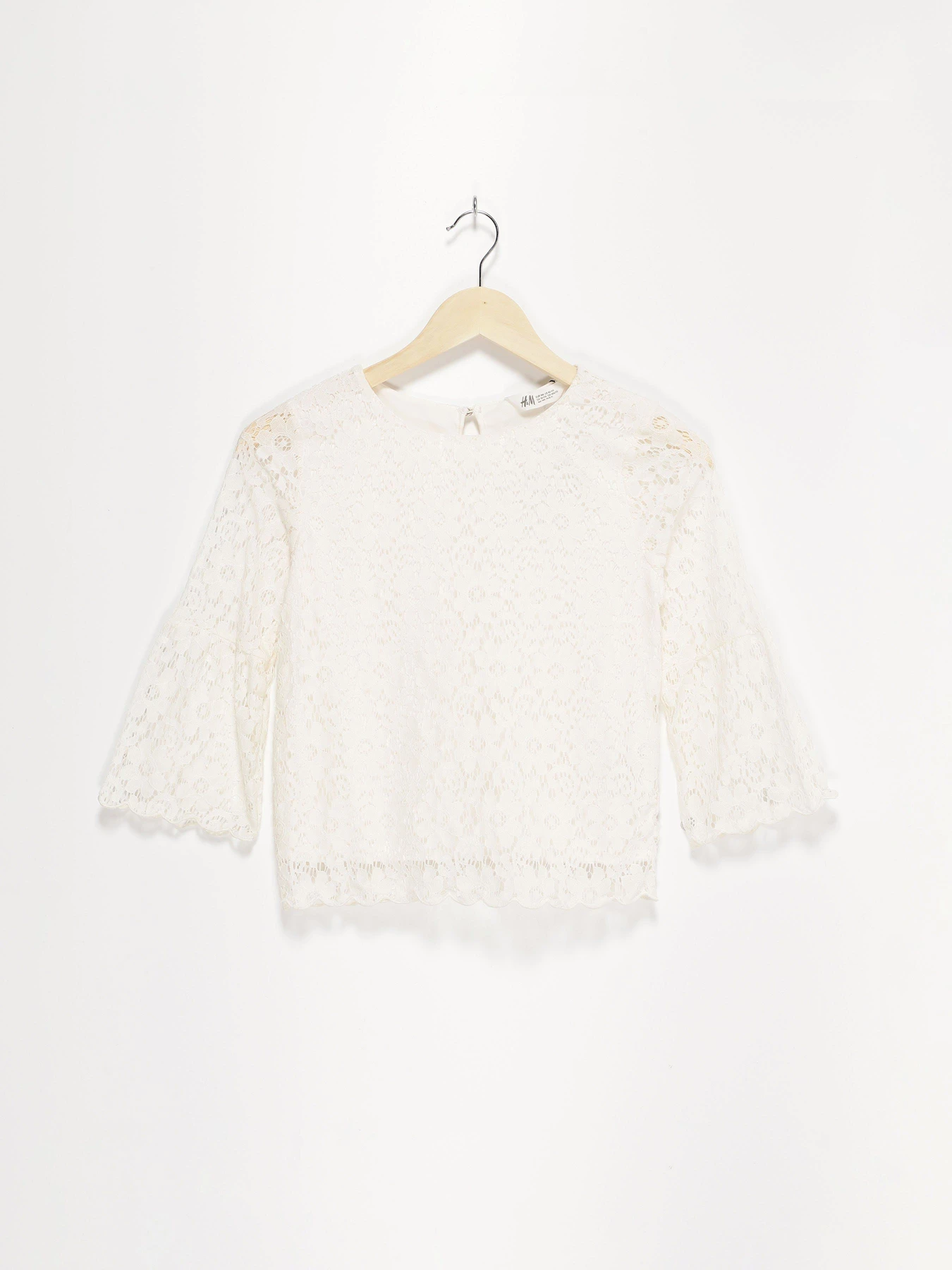 Рубашки H&M модель 0597384_білий Рубашки H&M модель 0597384_білий Фото
