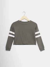 Худи и свитшоты H&M модель 0616225_хакі з білим Фото