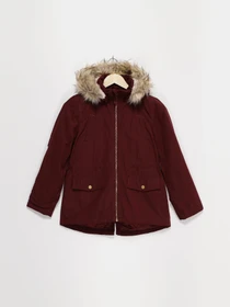 Куртки та дублянки H&M модель 0627769_бордовий Фото