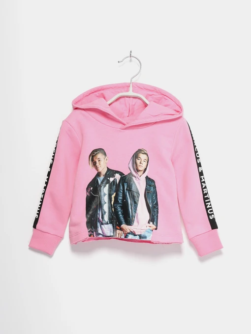 Худі та світшоти H&M модель 0631617_рожевий комб. Фото