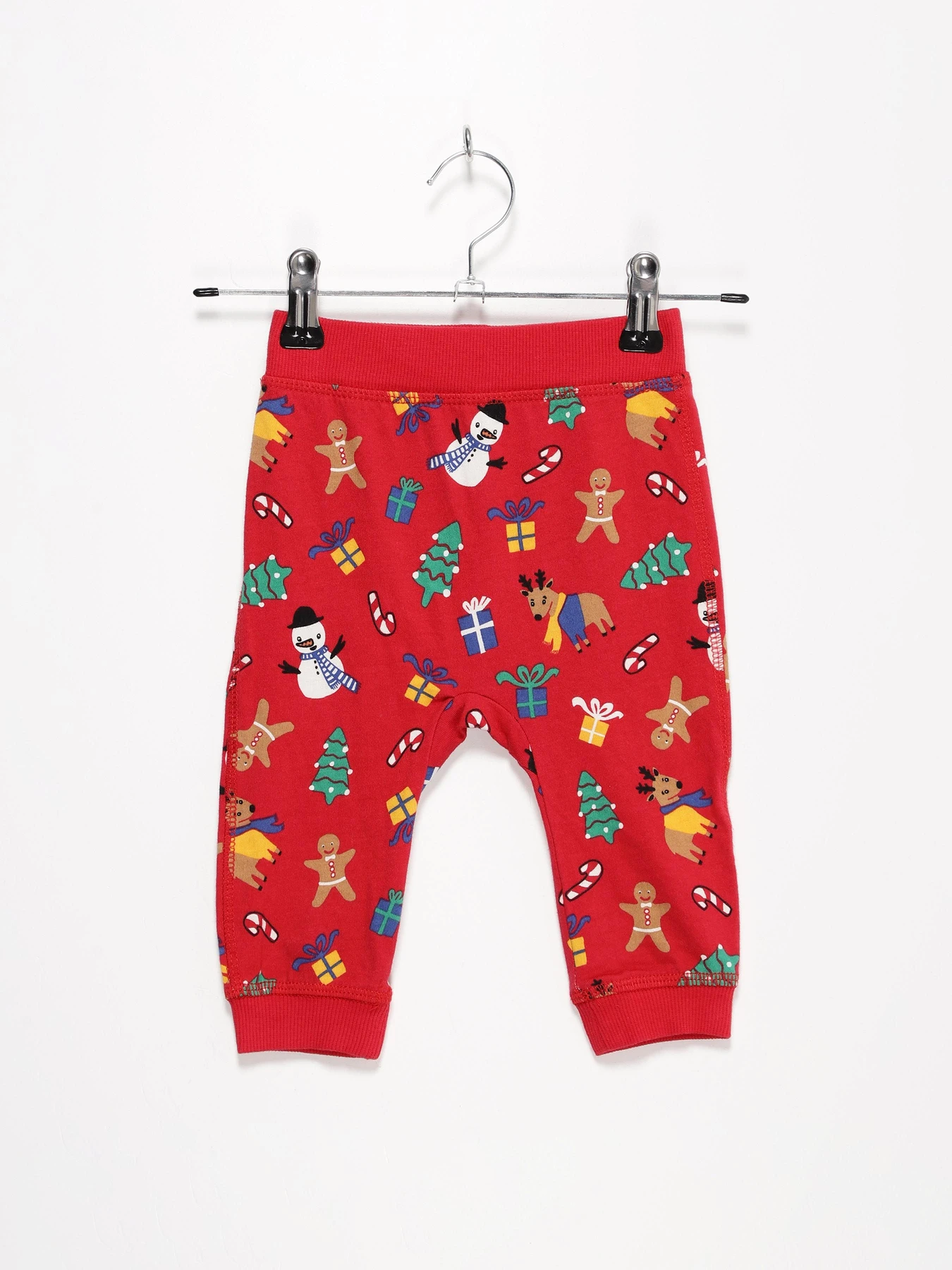 Брюки H&M модель 0652862_червоний комб. Брюки H&M модель 0652862_червоний комб. Фото