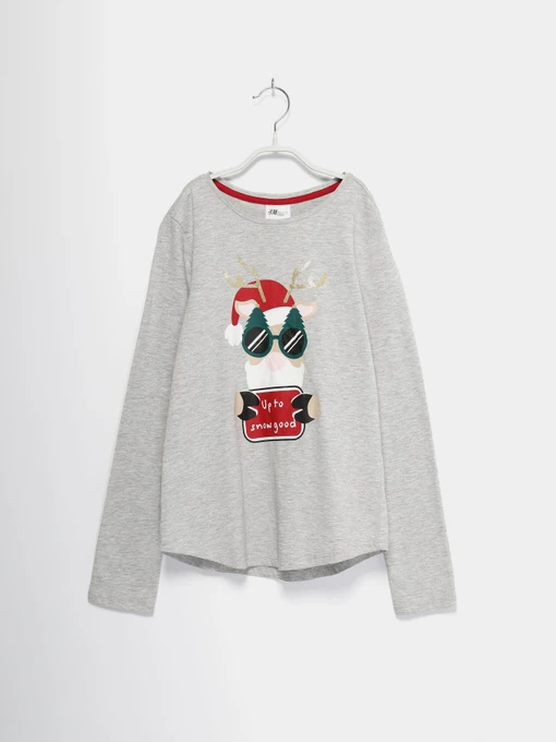 Худі та світшоти H&M модель 0689203_сірий комб. Фото