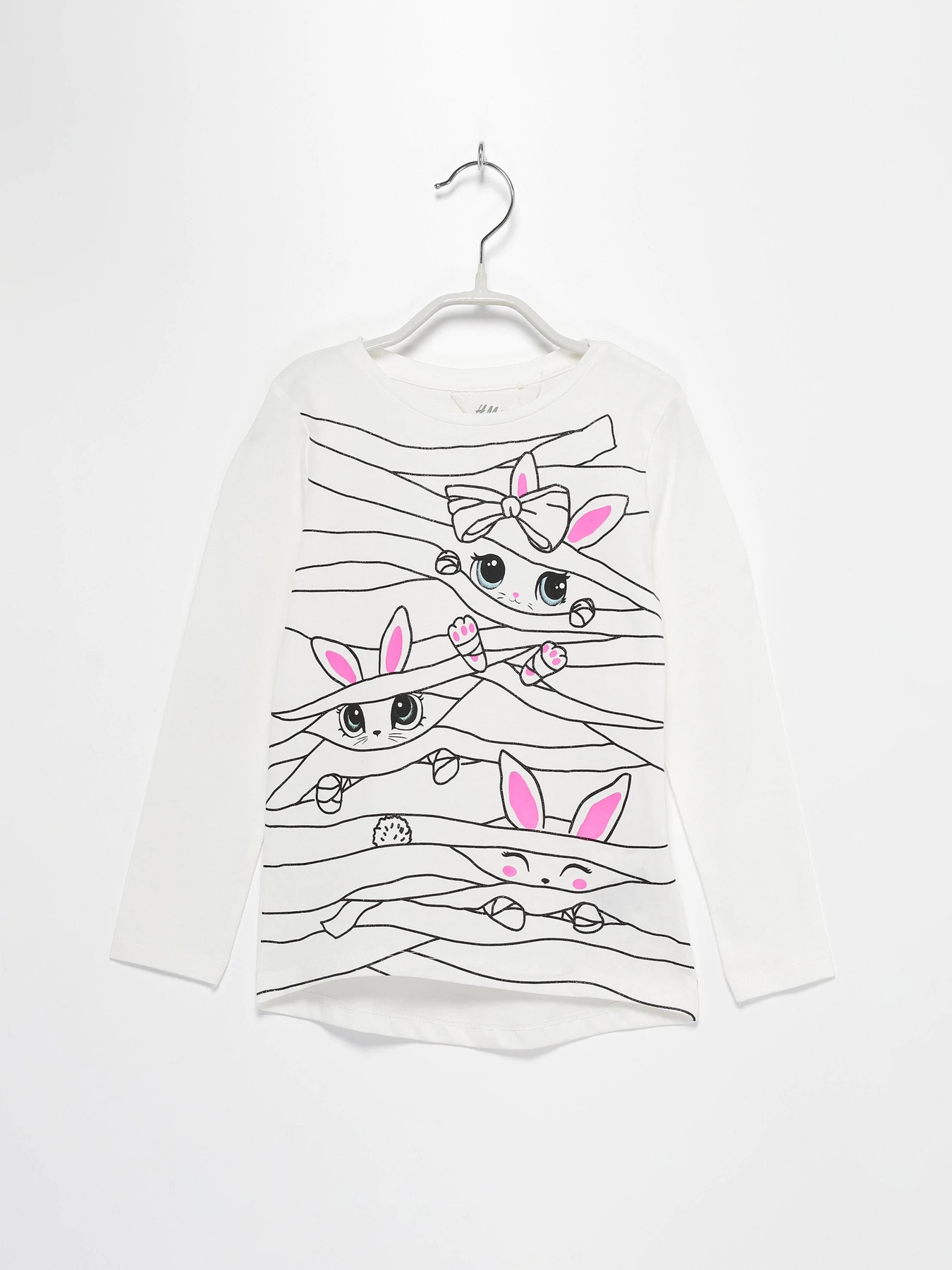 Худи и свитшоты H&M модель 0739680_білий комб. Фото