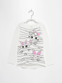 Худи и свитшоты H&M модель 0739680_білий комб. Фото