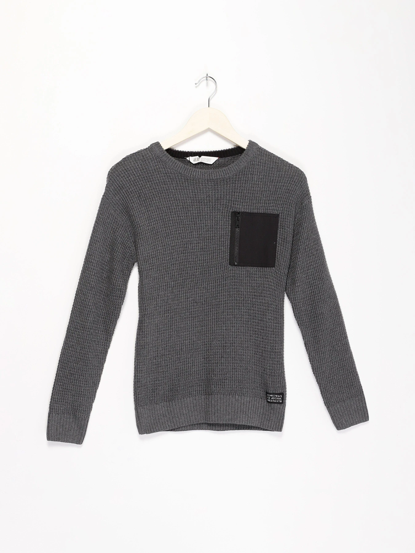 Светри та кардигани H&M модель 0743681_т.сірий з чорним Светри та кардигани H&M модель 0743681_т.сірий з чорним Фото