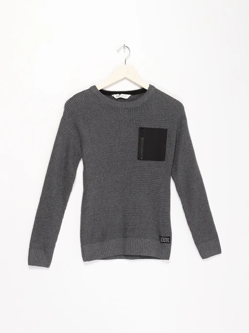 Свитры и кардиганы H&M модель 0743681_т.сірий з чорним Фото