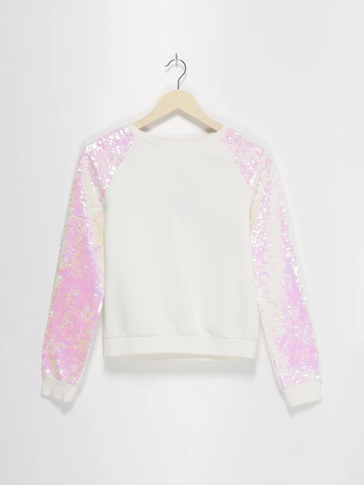 Худі та світшоти H&M модель 0744119_білий комб. Фото